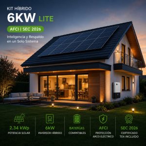 Kit Solar Híbrido 6 kW Lite ARC-Fault SEC 2026 ICG+™