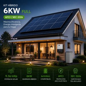 Kit Solar Híbrido Kehua 6 kW Full ARC-Fault SEC 2026 ICG+™