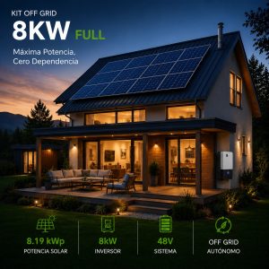 Kit Solar Off Grid 8 kW Full ICG+™ – Autonomía Energética Premium